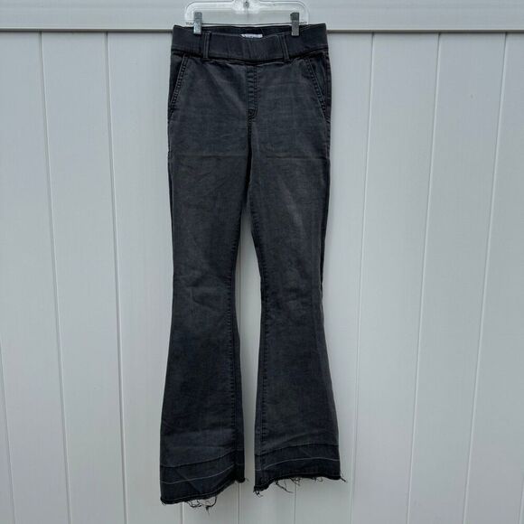 Juicy Couture Denim - Juicy Couture Malibu Jeans Women's 27 Pull On Flared Leg Gray Stretch Denim Pant